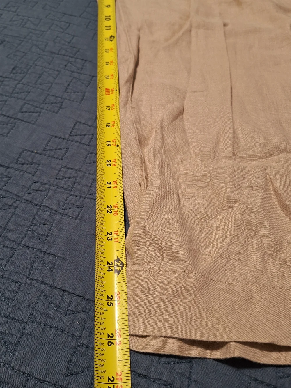 Quince Relaxed Drawstring 100% Linen Pants - Beige Size XL